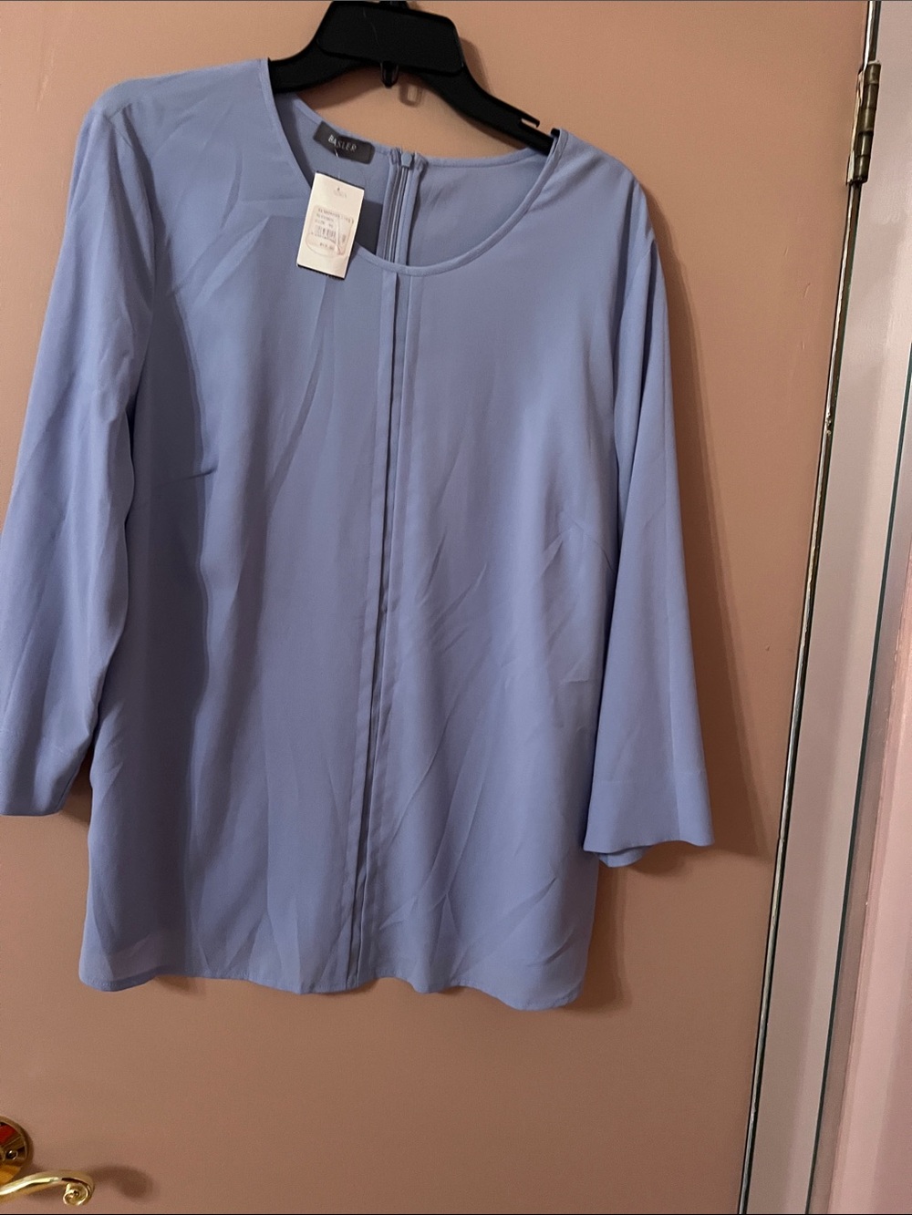 Mainly Baskets Light Blue Round Neck Blouse